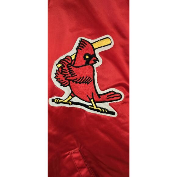 Vintage Starter St. Louis Cardinals Satin Embroidered Logo Jacket XL Pre Owned - Picture 4 of 16